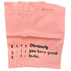 💌 Pink Poly Mailers with Handle – Bundle of 10 (10x13)